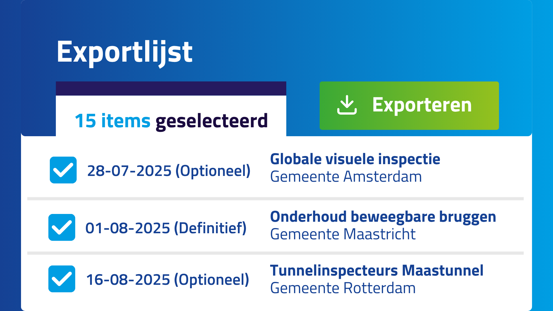 Exports contracten - TenderForecast