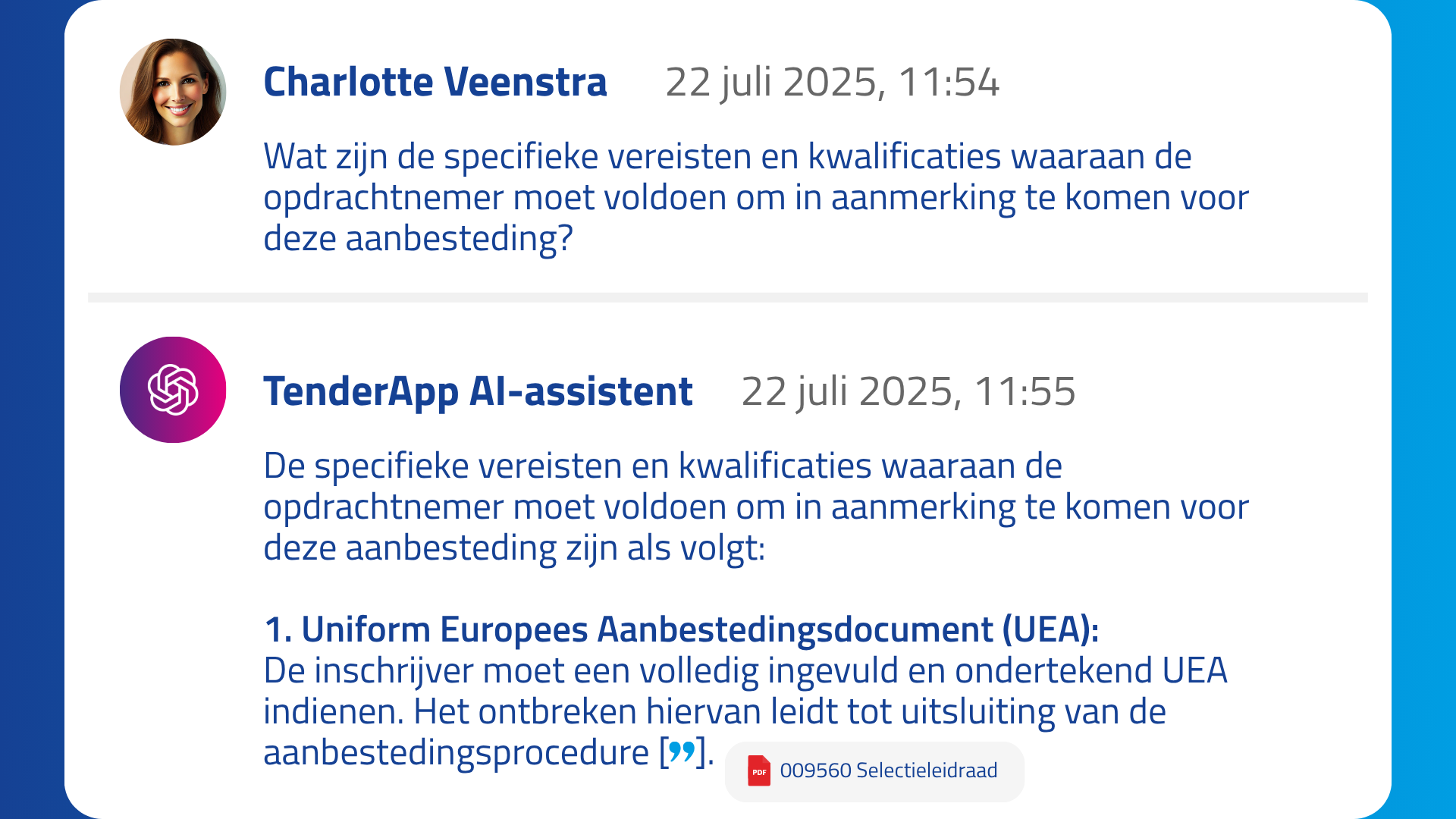 AI-assistent - TenderIntelligence