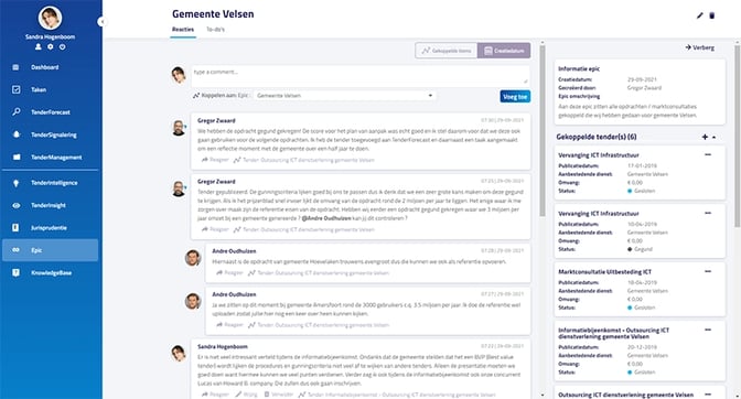 Nieuw in TenderApp Continu tenderproces in TenderApp met Epic 4