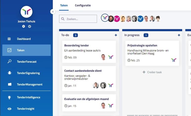 Nieuw in TenderApp Taken aanmaken en toewijzen in TenderManagement 2