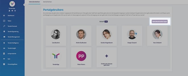 Nieuw in TenderApp Zoekprofielen koppelen aan gebruikers 5