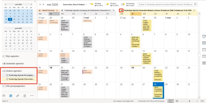 Nieuw in TenderApp inzicht in de deadline van een tender 7