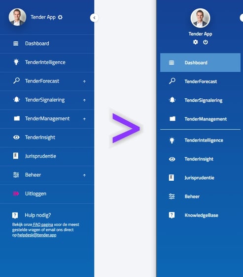Nieuw in TenderApp meer zoekprofielen en opties in TenderSignalering 1