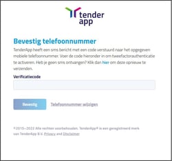 Nieuw in TenderApp multifactor authenticatie 4