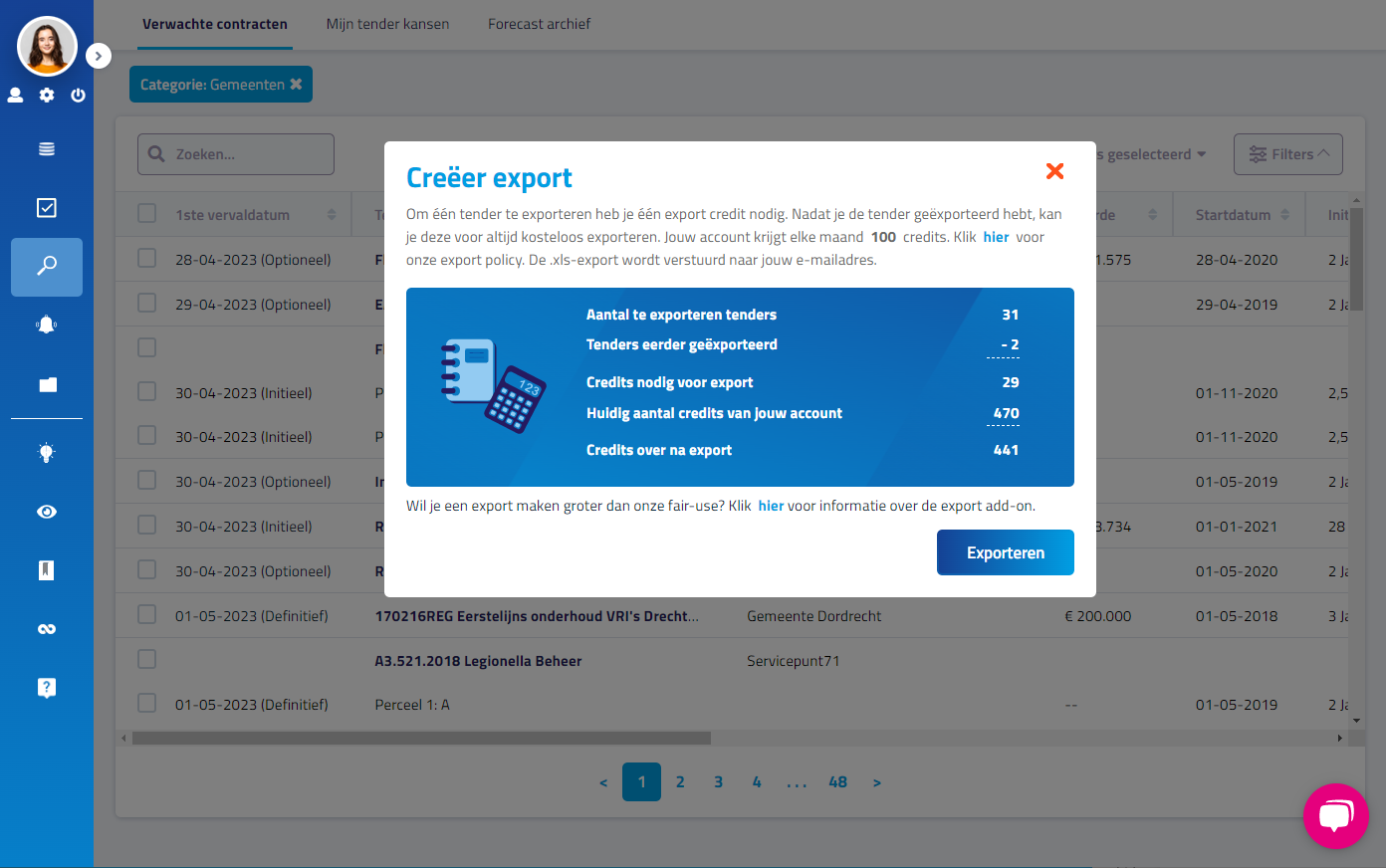exportcredits-tenderforecast