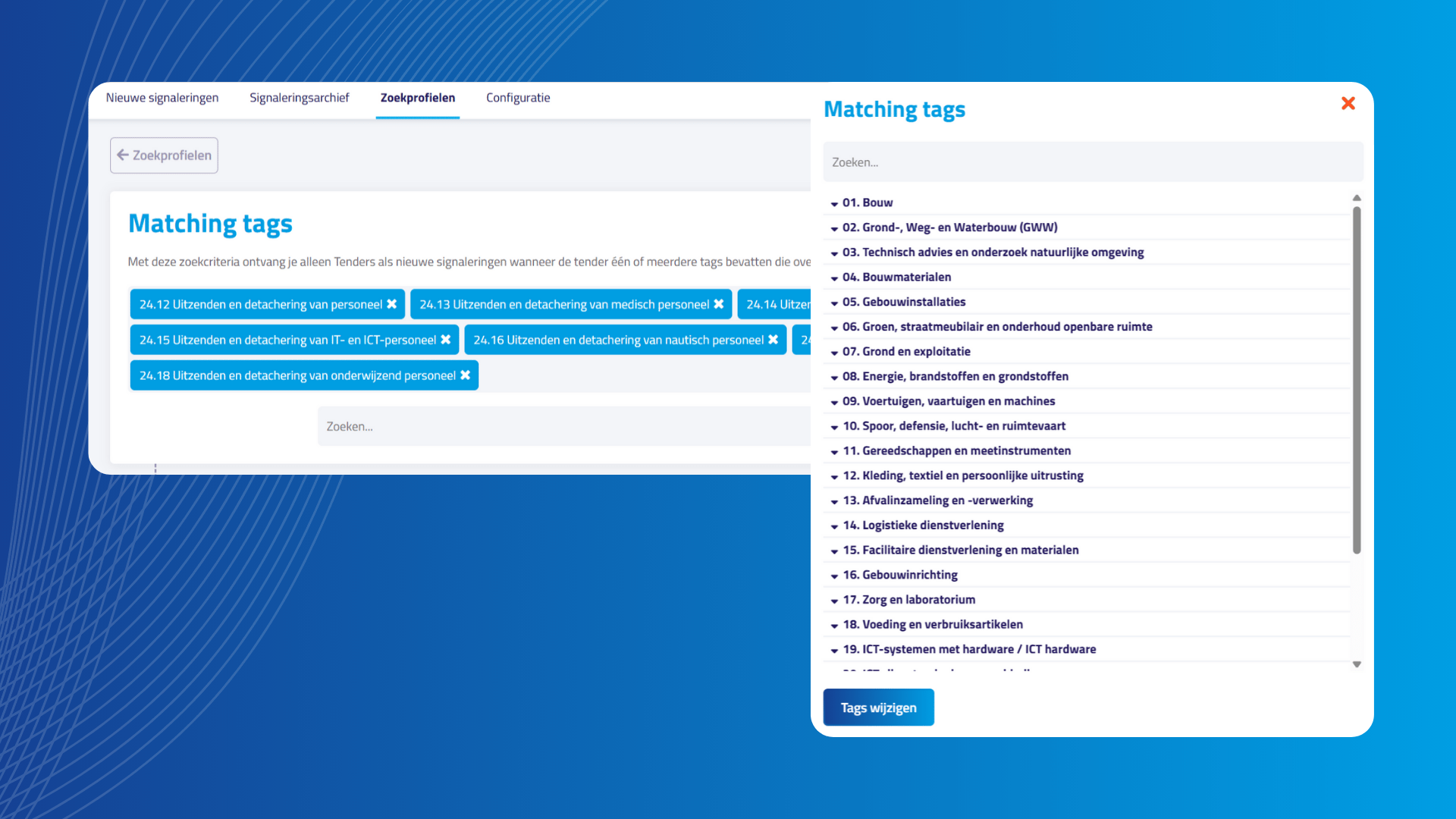 Matching-tag-aanbesteding-TenderApp
