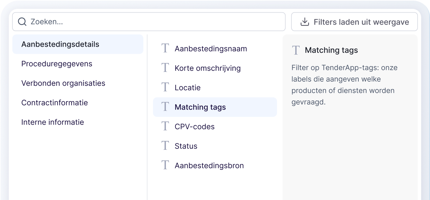Volledige controle over filters