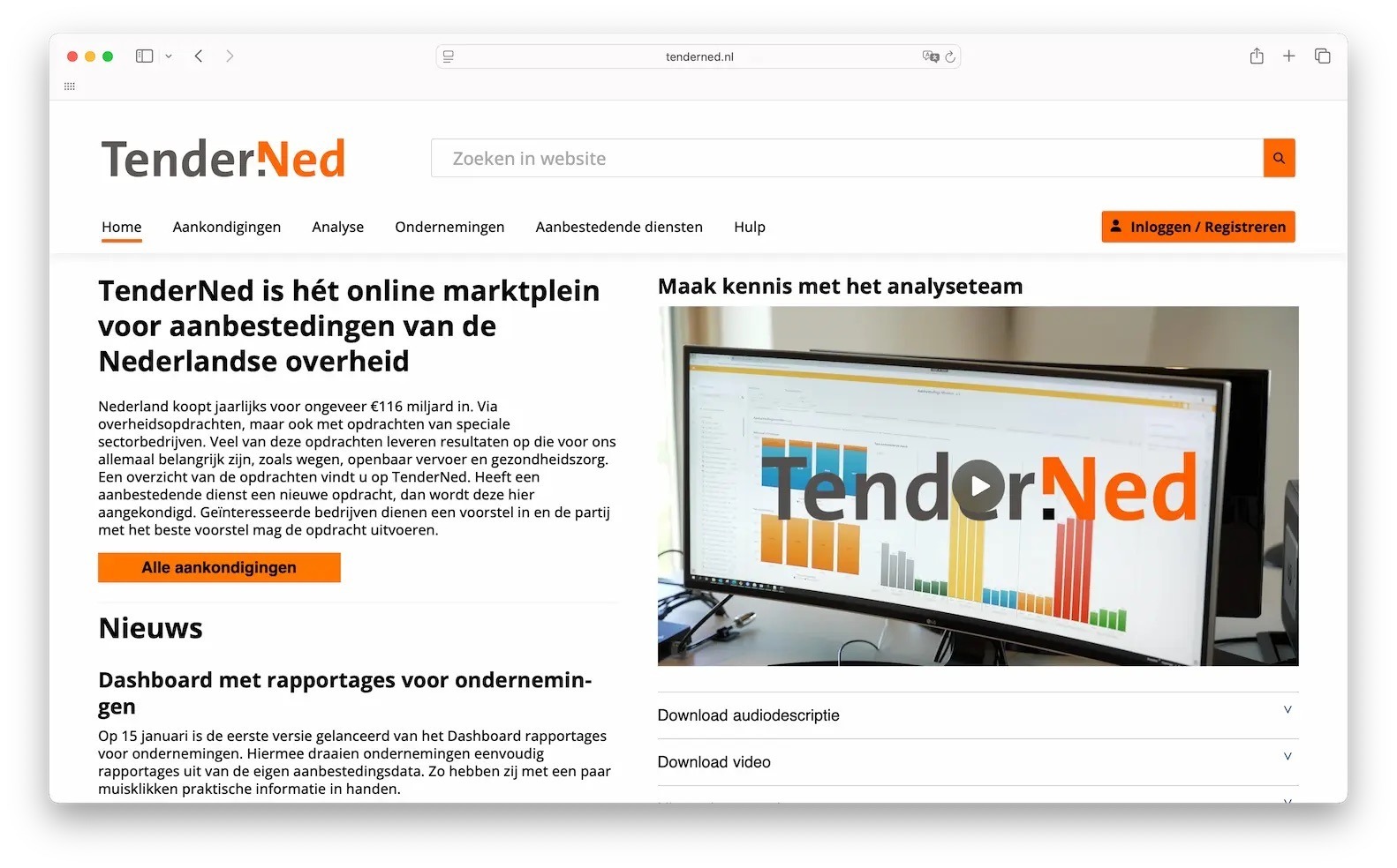 Tender Platform - TenderNed